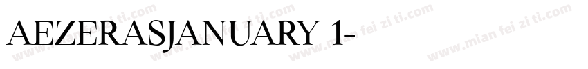 AEZErasJanuary 1字体转换
